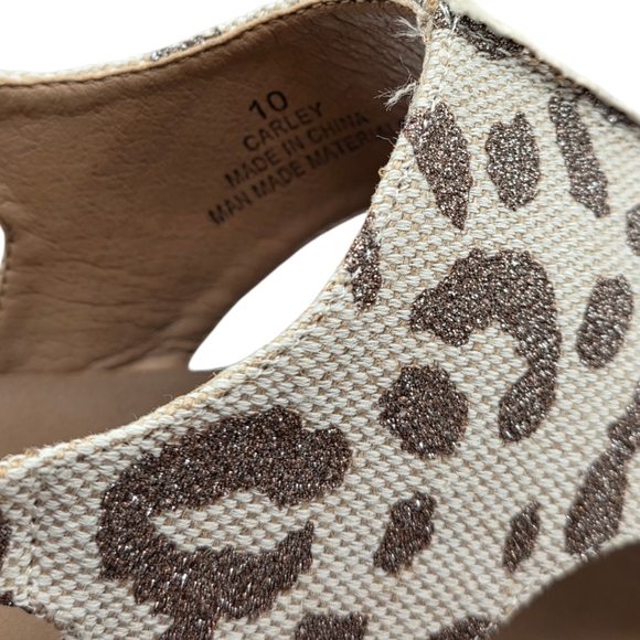 Corkys Carly Leopard Platform Wedge Sandals Sz 10 Boho Luxe - Picture 7 of 7